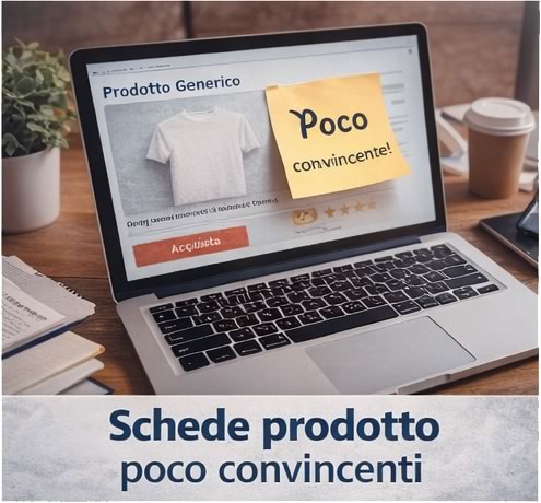 schede prodotto poco convincenti